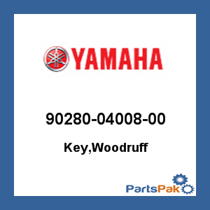 Yamaha 90280-04008-00 Key, Woodruff; 902800400800