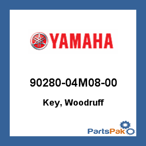 Yamaha 90280-04M08-00 Key, Woodruff; 9028004M0800
