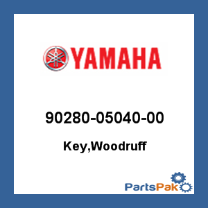 Yamaha 90280-05040-00 Key, Woodruff; 902800504000