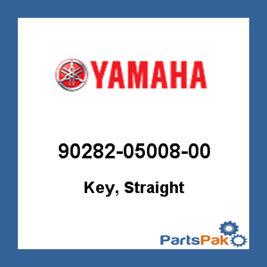 Yamaha 90282-05008-00 Key, Straight; 902820500800