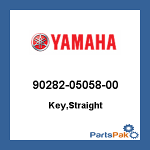 Yamaha 90282-05058-00 Key, Straight; 902820505800