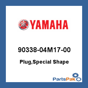 Yamaha 90338-04M17-00 Plug, Special Shape; 9033804M1700
