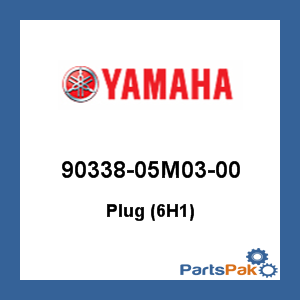 Yamaha 90338-05M03-00 Plug (6H1); 9033805M0300