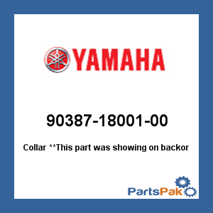 Yamaha 90387-18001-00 Collar; 903871800100