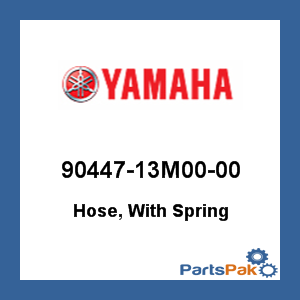 Yamaha 90447-13M00-00 Hose, With Spring; 9044713M0000