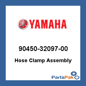 Yamaha 90450-32097-00 Hose Clamp Assembly; 904503209700