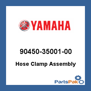 Yamaha 90450-35001-00 Hose Clamp Assembly; 904503500100