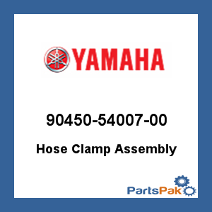 Yamaha 90450-54007-00 Hose Clamp Assembly; 904505400700