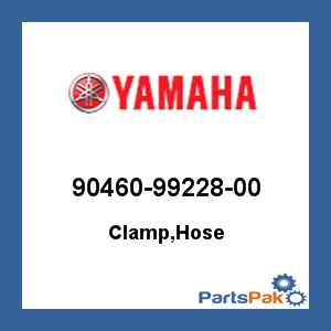 Yamaha 90460-99228-00 Clamp, Hose; 904609922800