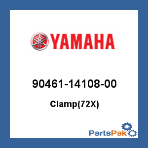 Yamaha 90461-14108-00 Clamp(72X); 904611410800