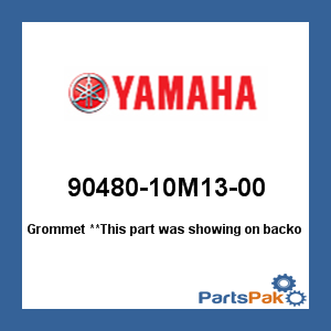 Yamaha 90480-10M13-00 Grommet; 9048010M1300