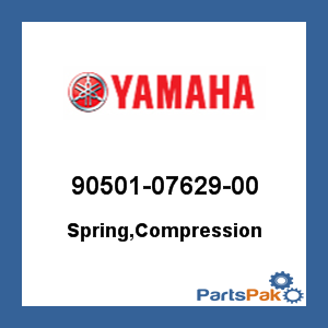 Yamaha 90501-07629-00 Spring, Compression; 905010762900