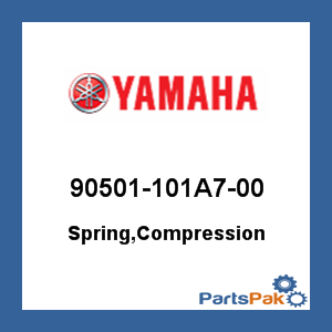 Yamaha 90501-101A7-00 Spring, Compression; 90501101A700