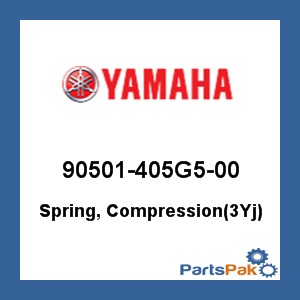 Yamaha 90501-405G5-00 Spring, Compression(3Yj); 90501405G500