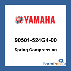 Yamaha 90501-524G4-00 Spring, Compression; 90501524G400