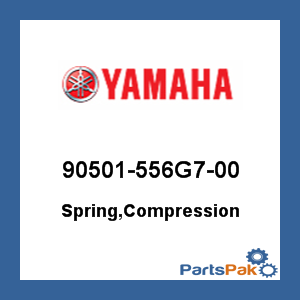 Yamaha 90501-556G7-00 Spring, Compression; 90501556G700