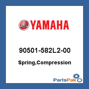 Yamaha 90501-582L2-00 Spring, Compression; 90501582L200