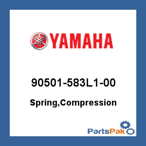 Yamaha 90501-583L1-00 Spring, Compression; 90501583L100