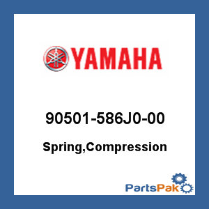 Yamaha 90501-586J0-00 Spring, Compression; 90501586J000