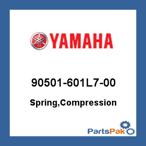 Yamaha 90501-601L7-00 Spring, Compression; 90501601L700