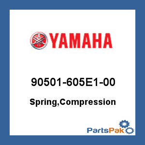 Yamaha 90501-605E1-00 Spring, Compression; 90501605E100