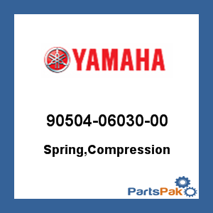 Yamaha 90504-06030-00 Spring, Compression; 905040603000