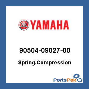 Yamaha 90504-09027-00 Spring, Compression; 905040902700