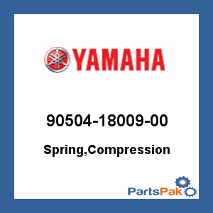 Yamaha 90504-18009-00 Spring, Compression; 905041800900
