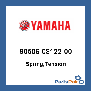 Yamaha 90506-08122-00 Spring, Tension; 905060812200