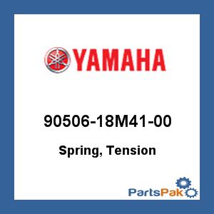 Yamaha 90506-18M41-00 Spring, Tension; 9050618M4100