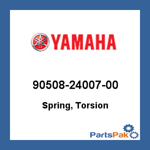 Yamaha 90508-24007-00 Spring, Torsion; 905082400700