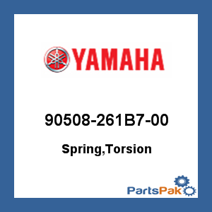 Yamaha 90508-261B7-00 Spring, Torsion; 90508261B700