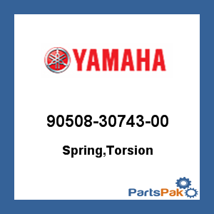Yamaha 90508-30743-00 Spring, Torsion; 905083074300
