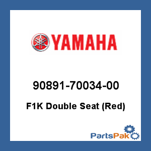 Yamaha 90891-70034-00 F1K Double Seat (Red); 908917003400
