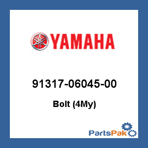 Yamaha 91317-06045-00 Bolt (4My); 913170604500