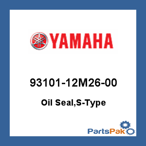 Yamaha 93101-12M26-00 Oil Seal, S-Type; 9310112M2600