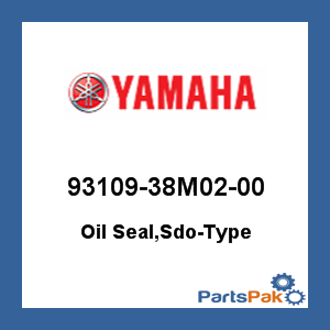 Yamaha 93109-38M02-00 Oil Seal, Sdo-Type; 9310938M0200