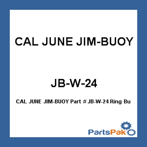 CAL JUNE JIM-BUOY JB-W-24; Ring Buoy White 24-inch