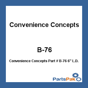 Convenience Concepts B-76; 6-inch L.D. Hooks 100 Each
