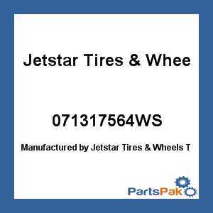 Jetstar Tires & Wheels 071317564WS; Tire And Rim 175/80D13 4H 6 Ply