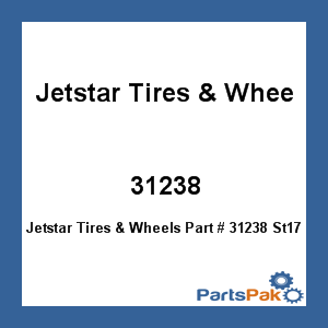 Jetstar Tires & Wheels 31238; St175/80D 13D/5Hspkgalv