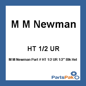 M M Newman HT 1/2 UR; 1/2-inch Black Heli Wrap 100'