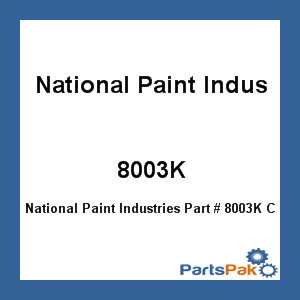 National Paint Industries 8003K; Coal Tar Epoxy Gallon Kit