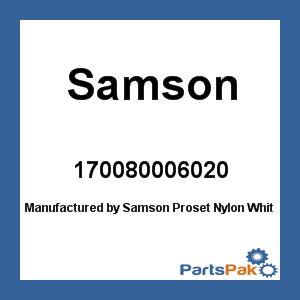 Samson 170080006020; Proset Nylon White 1-1/4 X 600 Ft Rope Line