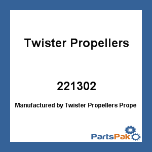 Twister Propellers 221302; Propeller 30-70 11.75R 15 3 Blade Aluminum Xc