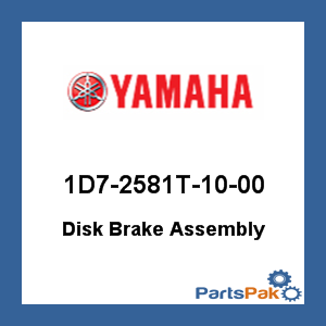 Yamaha 1D7-2581T-10-00 Disk Brake Assembly; 1D72581T1000