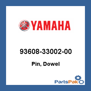 Yamaha 93608-33002-00 Pin, Dowel; 936083300200