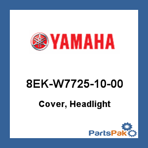 Yamaha 8EK-W7725-10-00 Cover, Headlight; 8EKW77251000