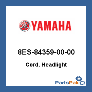 Yamaha 8ES-84359-00-00 Cord, Headlight; 8ES843590000