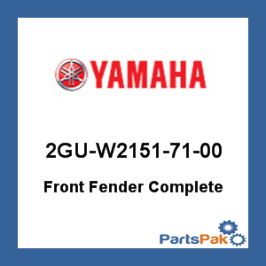Yamaha 2GU-W2151-71-00 Front Fender Complete; 2GUW21517100